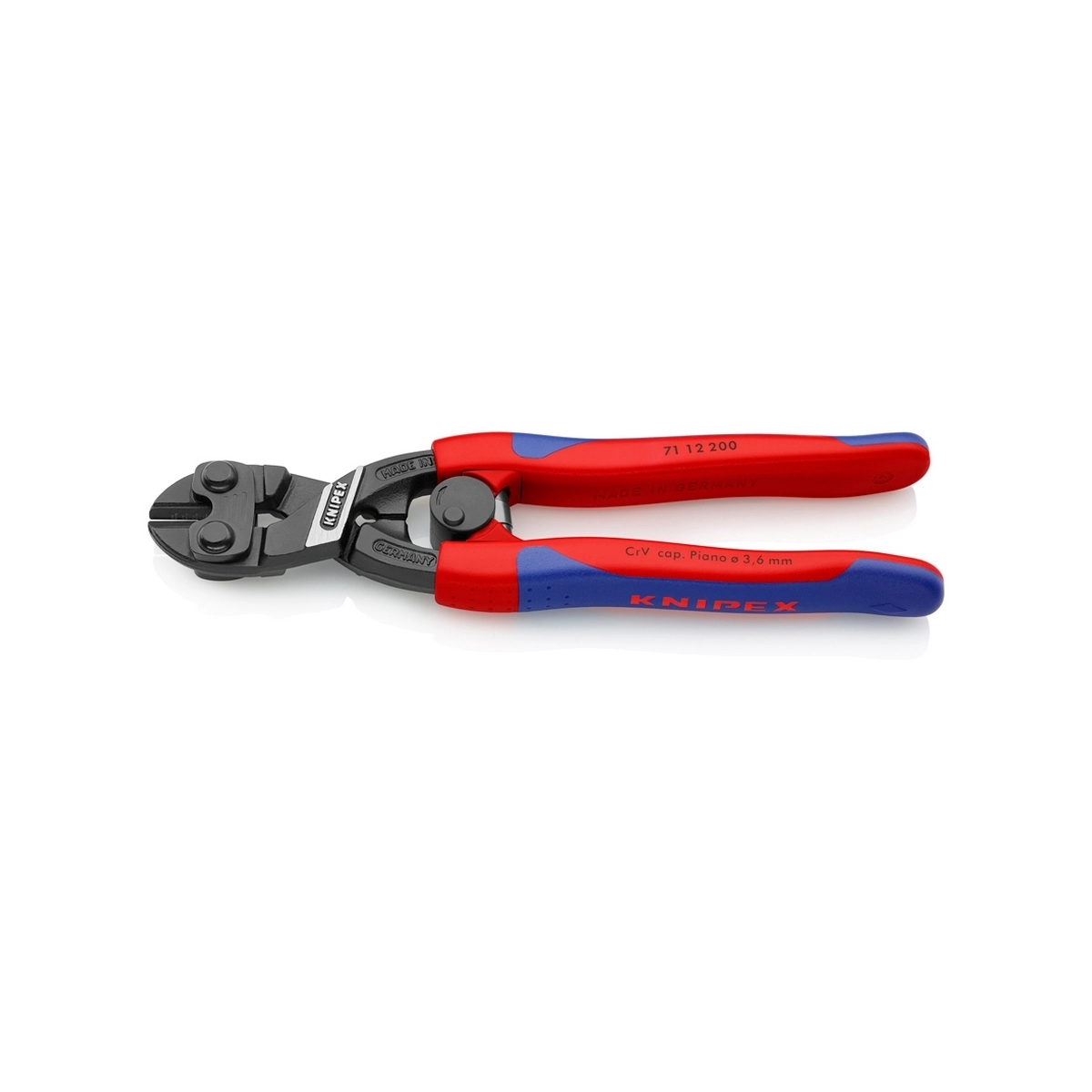 KNIPEX คีมตัดสลัก รุ่น CoBolt มีสปริง ขนาด 200 มม. รหัส 71 12 200 (คะนิเพค)