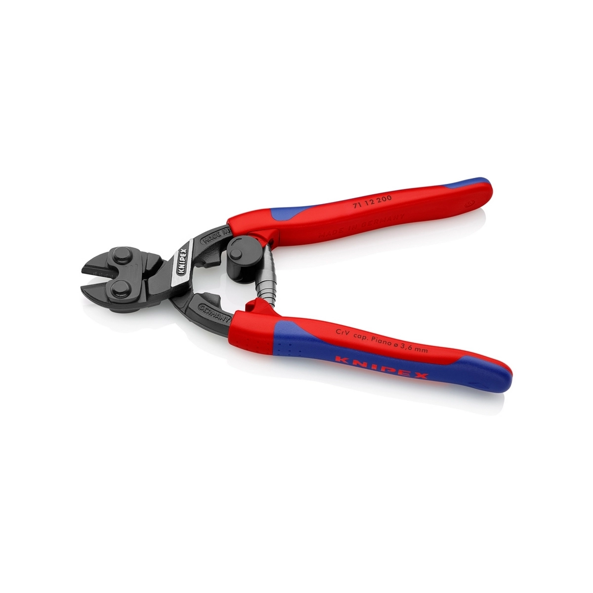 KNIPEX คีมตัดสลัก รุ่น CoBolt มีสปริง ขนาด 200 มม. รหัส 71 12 200 (คะนิเพค)