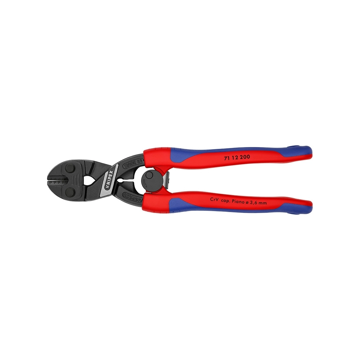 KNIPEX คีมตัดสลัก รุ่น CoBolt มีสปริง ขนาด 200 มม. รหัส 71 12 200 (คะนิเพค)
