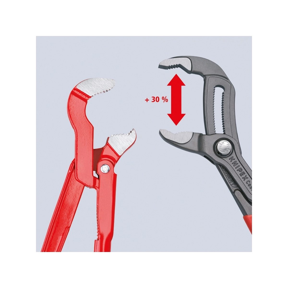 KNIPEX คีมคอม้า รุ่น Cobra ด้ามพลาสติกกันลื่น ขนาด 250 มม. รหัส 87 01 250 (คะนิเพค)