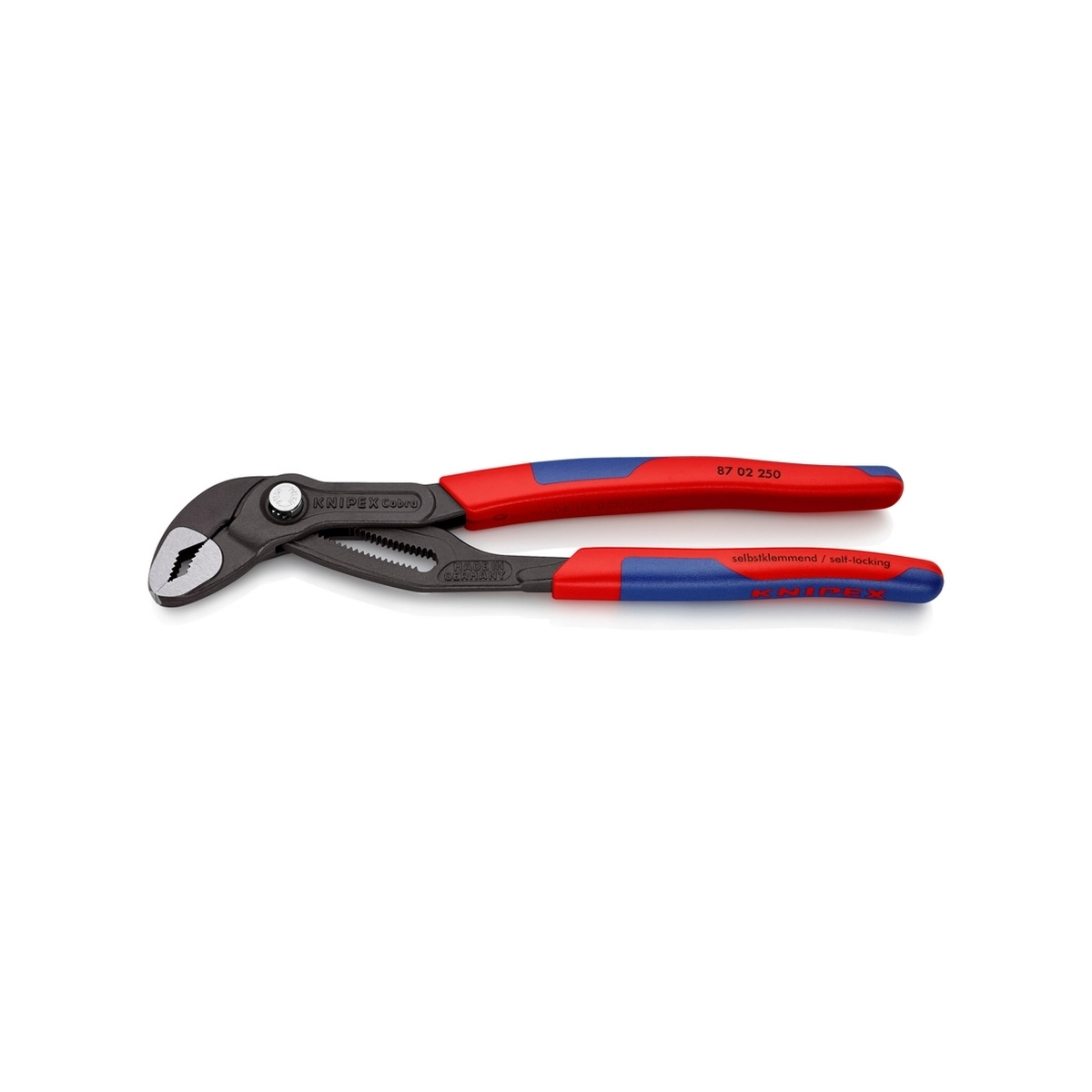KNIPEX คีมคอม้า รุ่น Cobra ด้ามพลาสติกหนา ขนาด 250 มม. รหัส 87 02 250 (คะนิเพค)