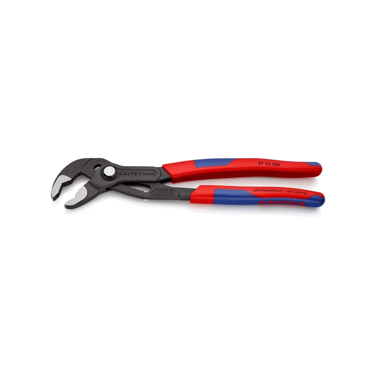KNIPEX คีมคอม้า รุ่น Cobra ด้ามพลาสติกหนา ขนาด 250 มม. รหัส 87 02 250 (คะนิเพค)