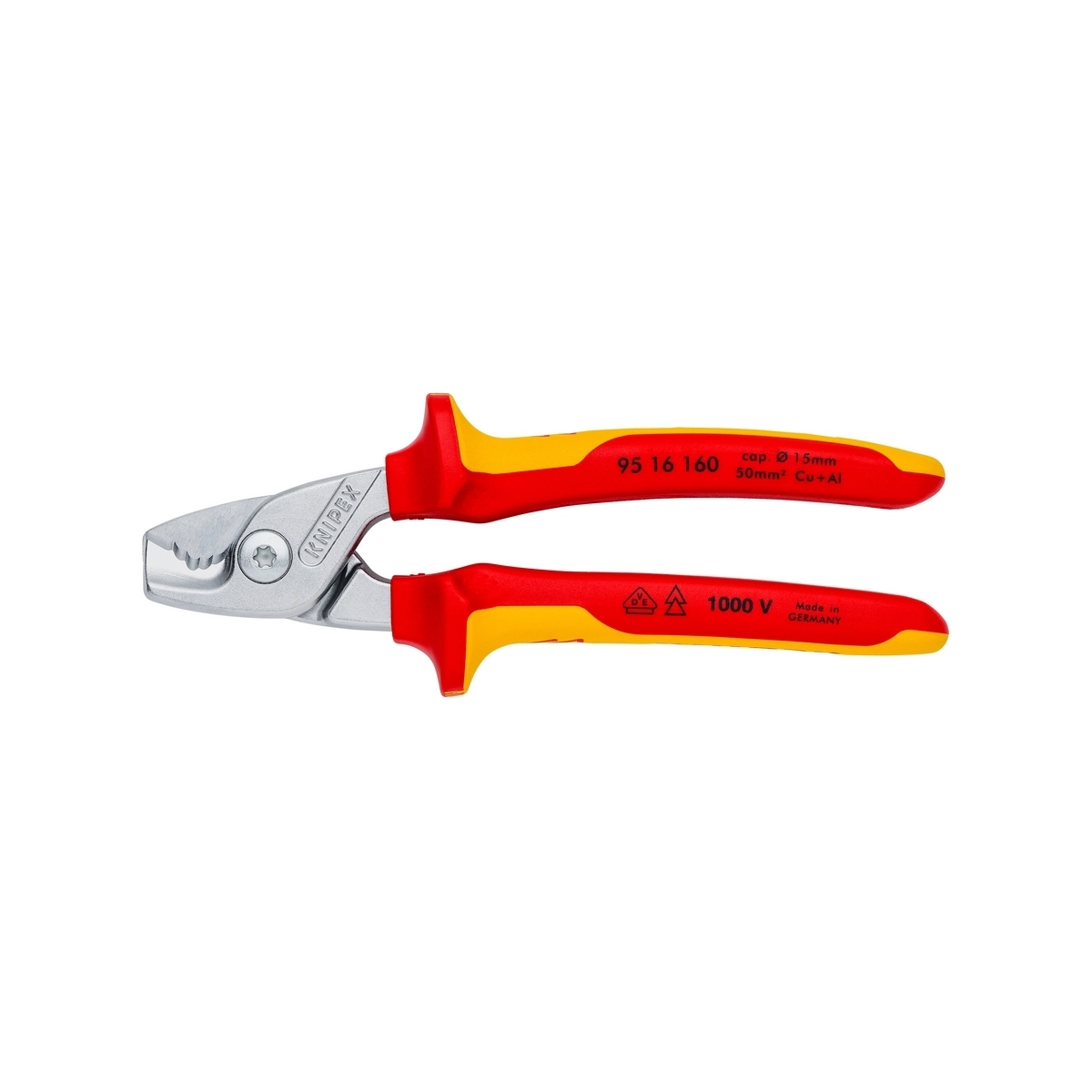 KNIPEX กรรไกรตัดสายไฟ รุ่น StepCut รหัส 95 16 160 (คะนิเพค)