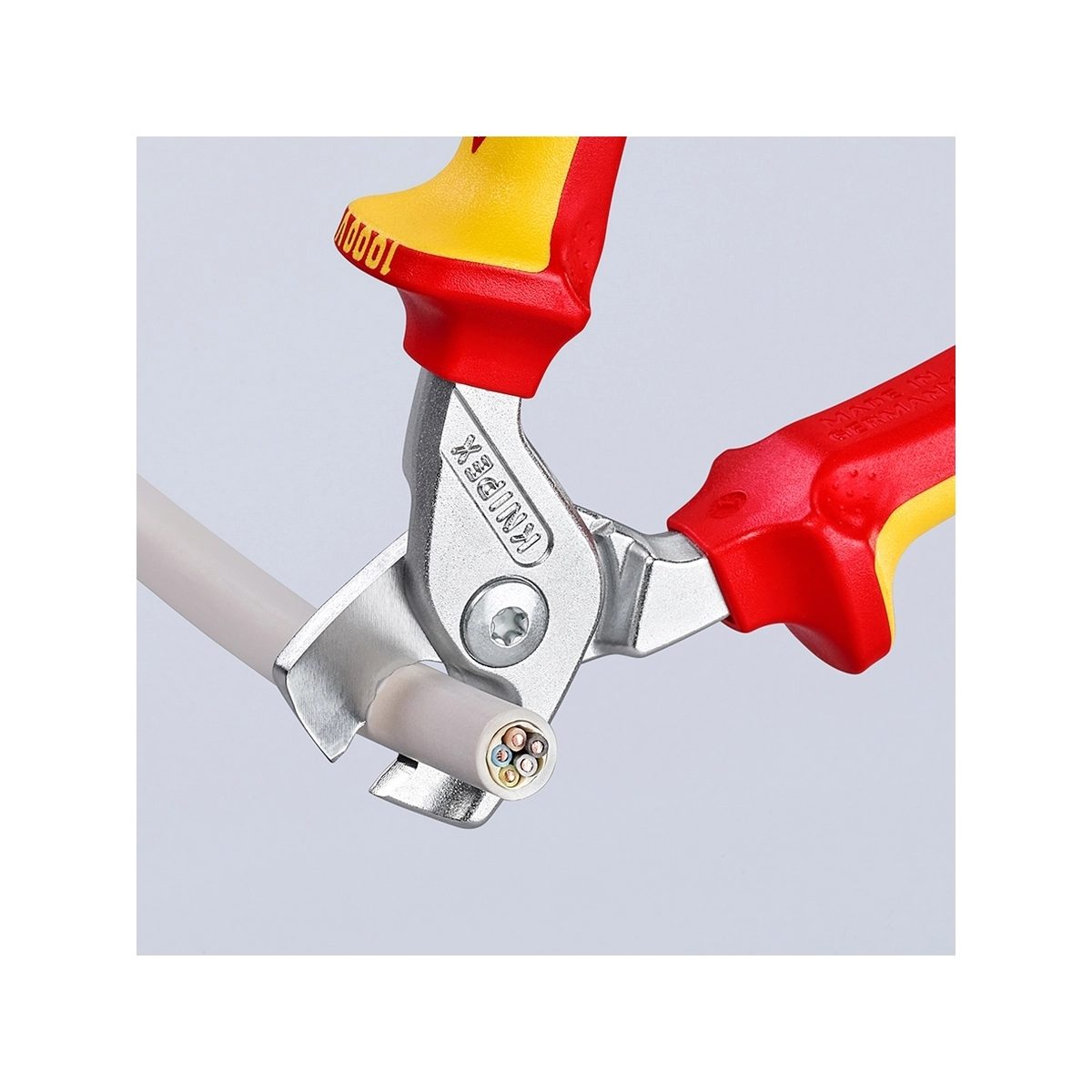 KNIPEX กรรไกรตัดสายไฟ รุ่น StepCut รหัส 95 16 160 (คะนิเพค)
