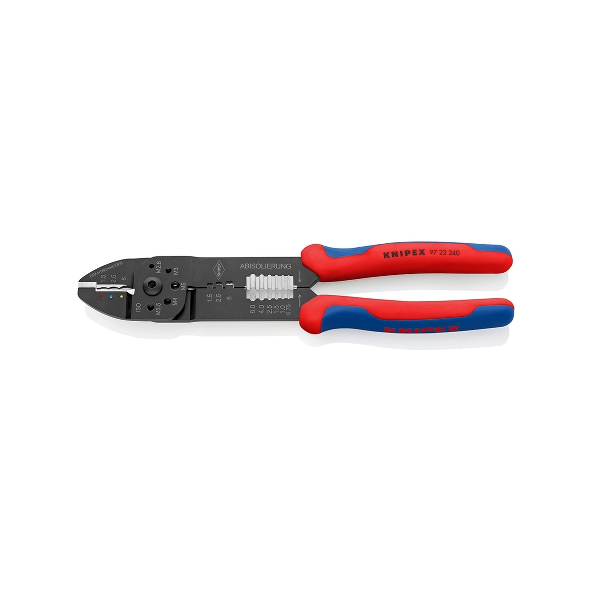 KNIPEX คีมย้ำหางปลาปลั้ก รหัส 97 22 240 (คะนิเพค)