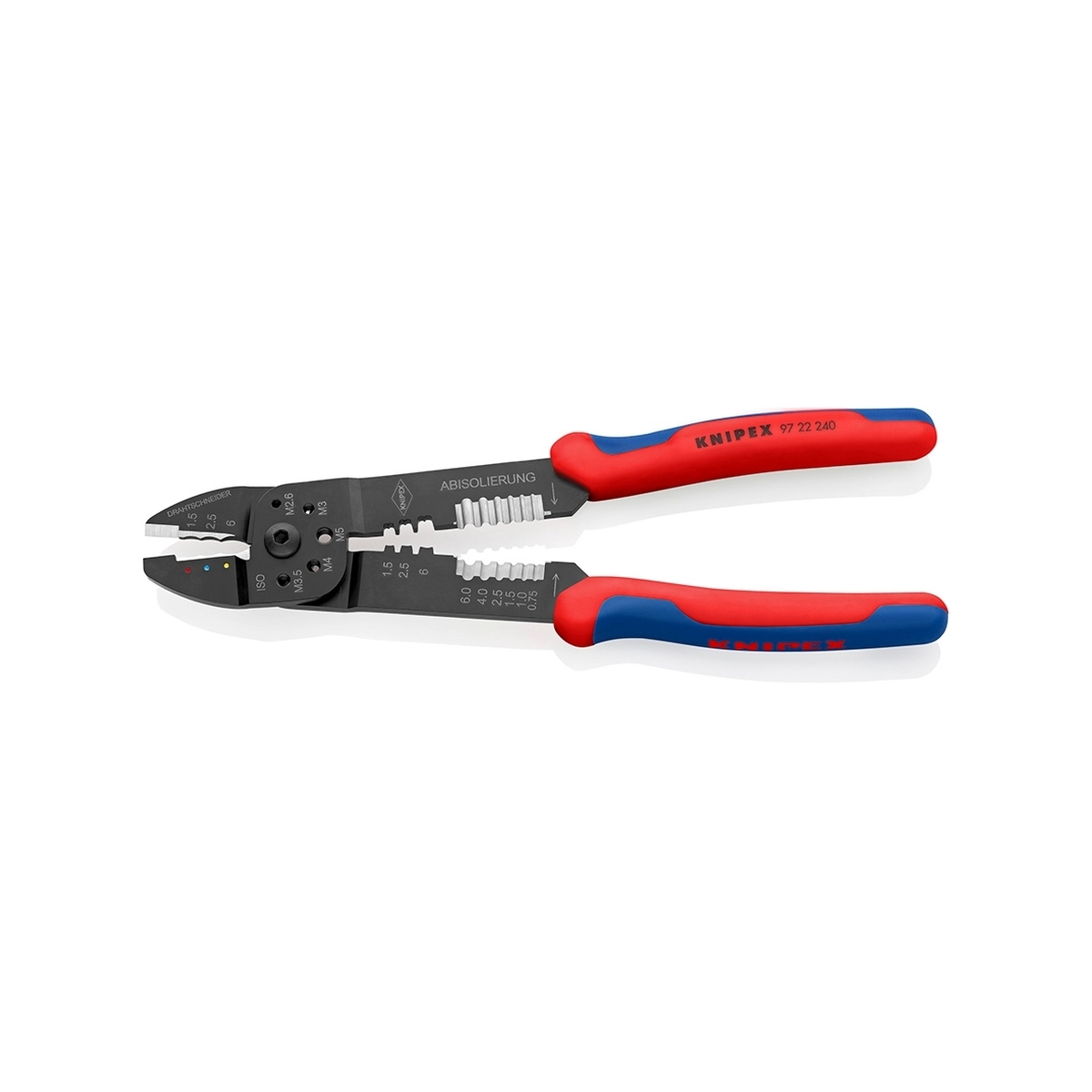 KNIPEX คีมย้ำหางปลาปลั้ก รหัส 97 22 240 (คะนิเพค)