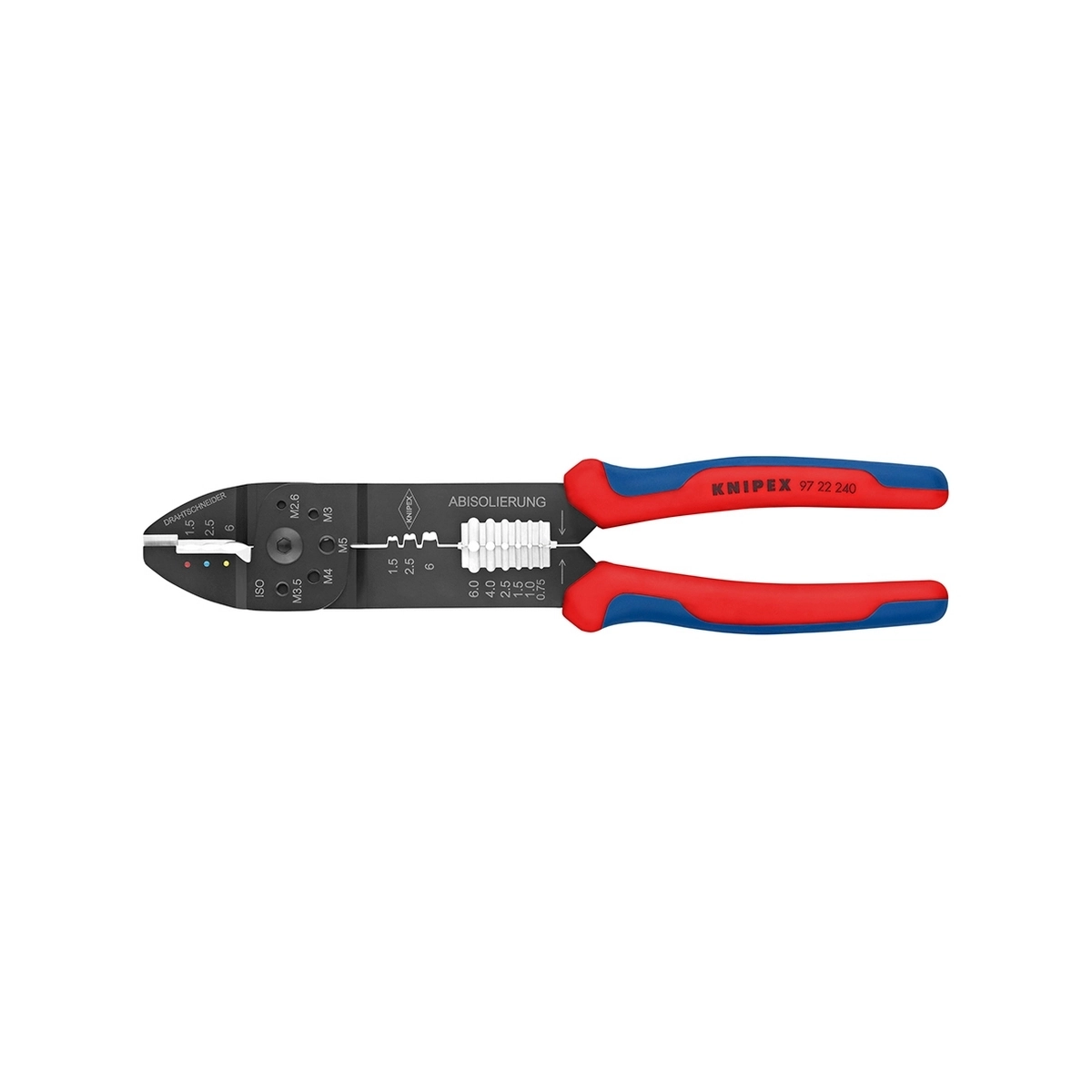 KNIPEX คีมย้ำหางปลาปลั้ก รหัส 97 22 240 (คะนิเพค)