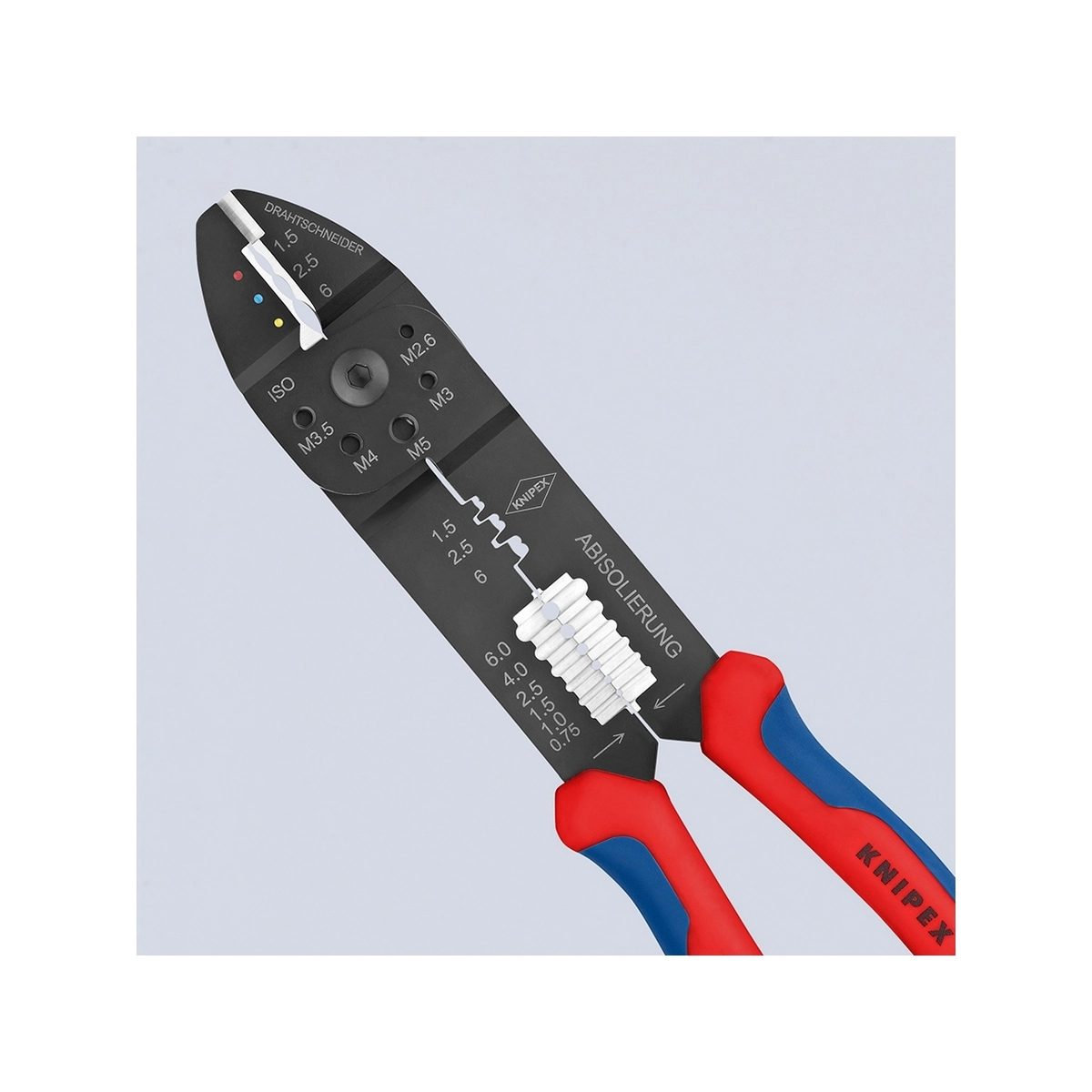 KNIPEX คีมย้ำหางปลาปลั้ก รหัส 97 22 240 (คะนิเพค)