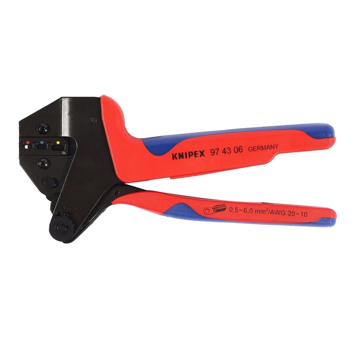 KNIPEX คีมย้ำหางปลาหุ้มชนวน แบบขนาน รองรับการย้ำตามมาตรฐาน UL ใช้กับปลอกหุ้มสายไฟ KNIPEX รุ่น 97 99 330 - 399 (คะนิเพค)