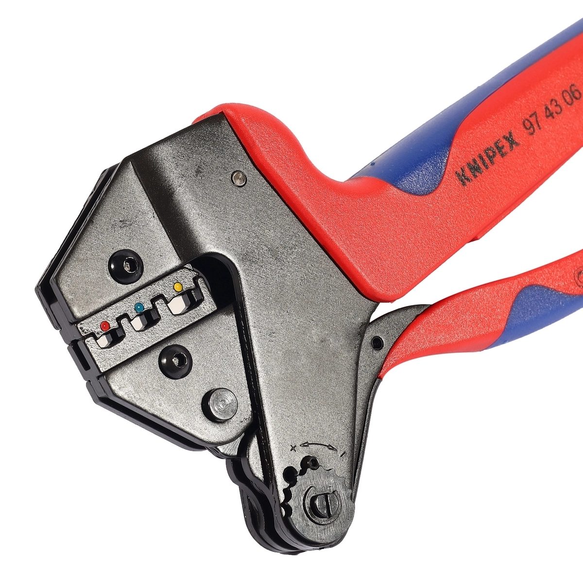 KNIPEX คีมย้ำหางปลาหุ้มชนวน แบบขนาน รองรับการย้ำตามมาตรฐาน UL ใช้กับปลอกหุ้มสายไฟ KNIPEX รุ่น 97 99 330 - 399 (คะนิเพค)