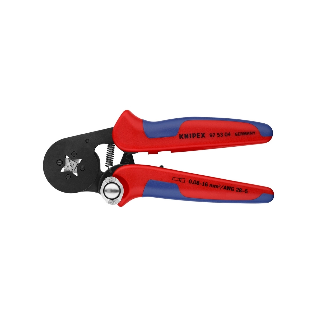 KNIPEX คีมย้ำหางปลาปรับอัตโนมัติสำหรับหางปลาเฟอร์รูล รหัส 97 53 04 (คะนิเพค)