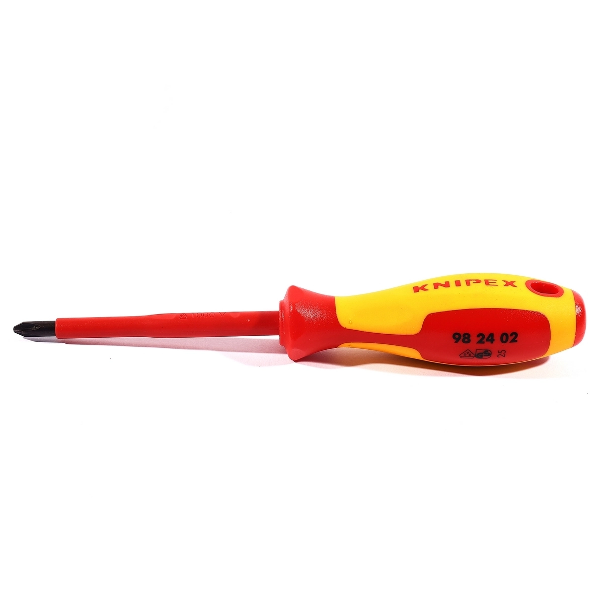 KNIPEX ไขควงกันไฟหัวแฉก ขนาด PH2 6 X 100 มม. รหัส 98 24 02 (คะนิเพค)