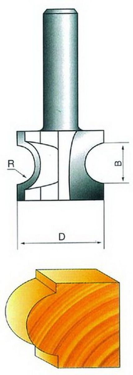 LC-0606 HALF ROUND SIDE CUTTER 1/2X1/4