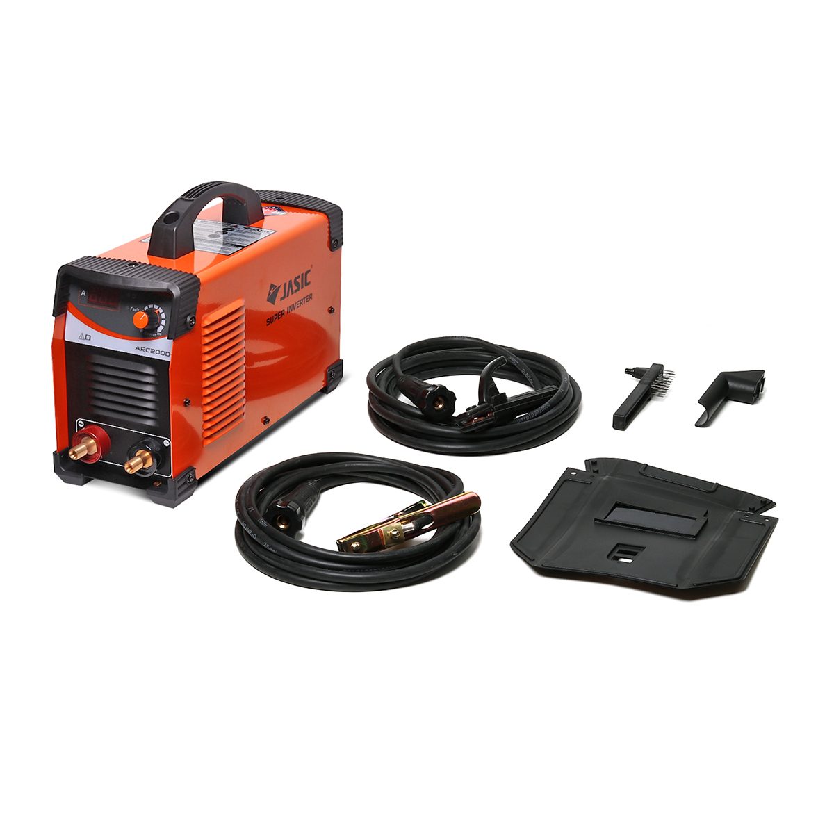JASIC เครื่องเชื่อม MMA รุ่น ARC200D+ หน้าจอดิจิตอล ระบบ IGBT กระแสไฟเชื่อม 20-200 แอมป์ แรงดันไฟ 220 โวลต์ กำลังไฟฟ้าเข้า 9.4KVA ขนาดลวดที่