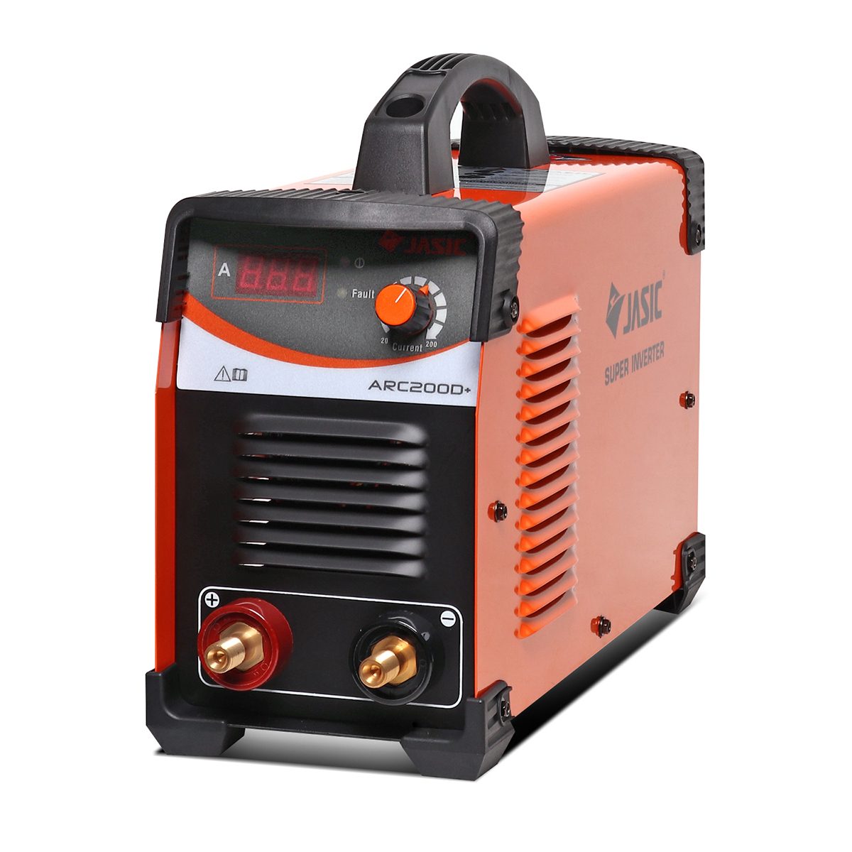 JASIC เครื่องเชื่อม MMA รุ่น ARC200D+ หน้าจอดิจิตอล ระบบ IGBT กระแสไฟเชื่อม 20-200 แอมป์ แรงดันไฟ 220 โวลต์ กำลังไฟฟ้าเข้า 9.4KVA ขนาดลวดที่