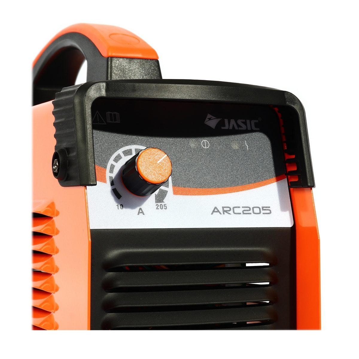 JASIC เครื่องเชื่อม ARC รุ่น ARC205 กระแสไฟเชื่อม 20-180 แอมป์ แรงดันไฟ 220 โวลต์ กำลังไฟฟ้าเข้า 7.4KVA ขนาดลวดที่ใช้ 1.6-4.0 มม. ประสิทธิภา