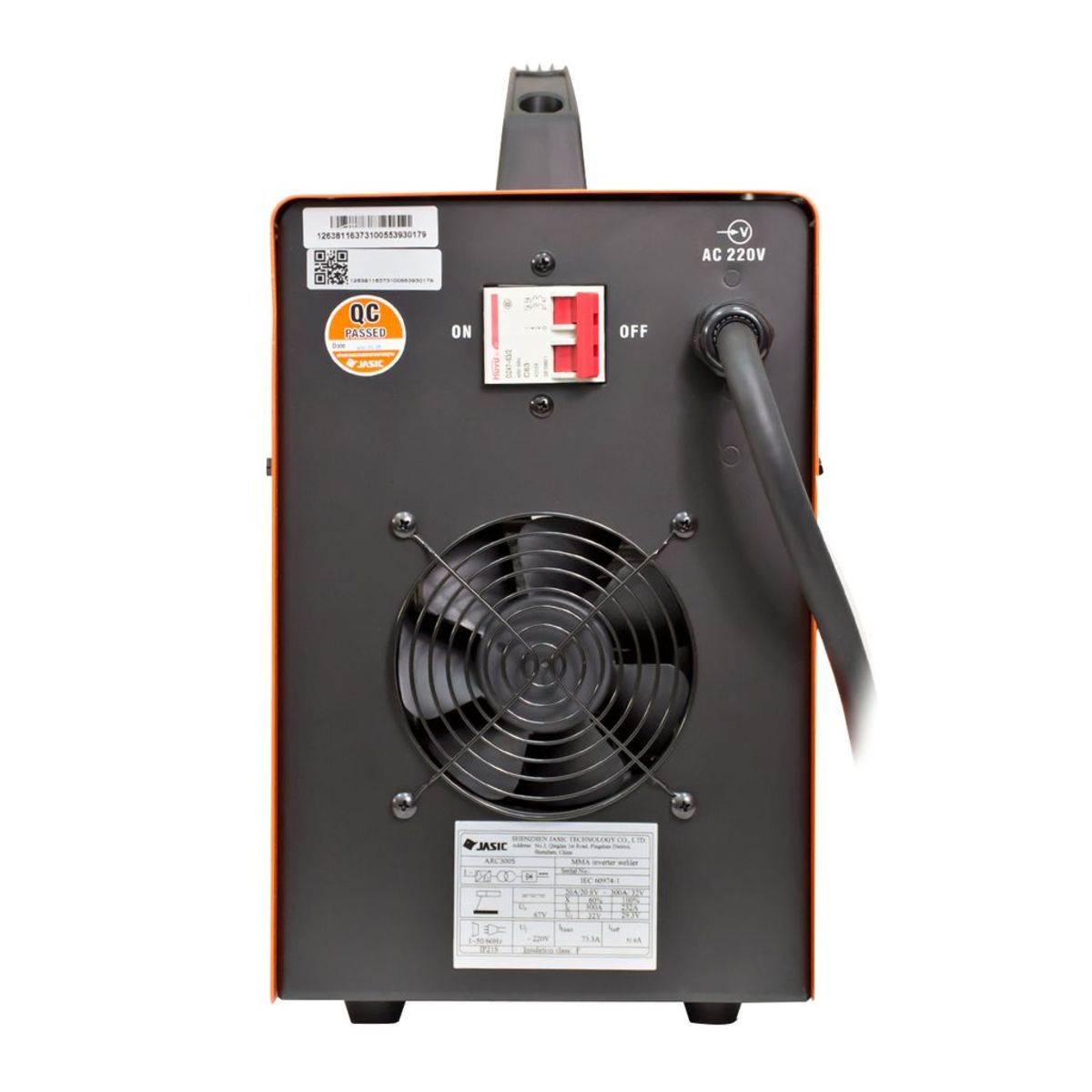 JASIC เครื่องเชื่อมระบบอินเวอร์เตอร์แบบอาร์ค รุ่น ARC300S กระแสไฟเชื่อม 20-300 แอมป์ แรงดันไฟ 220 โวลต์ ขนาดลวดที่ใช้ 1.6-5.0 มม. ระบบ IGBT 