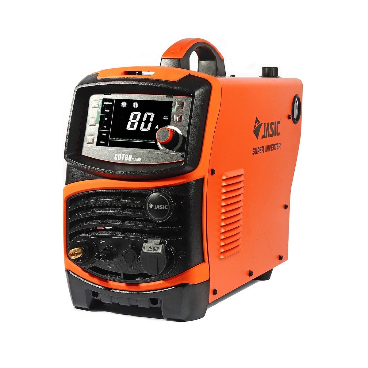 JASIC เครื่องตัดพลาสม่า 3 เฟส 380 โวลต์ รุ่น CUT80L225II กระแสการตัด 20-80 แอมป์ สามารตัดแบบเซาะร่องและตัดแบบตาข่าย ความหนาในการตัดสูงสุด 35