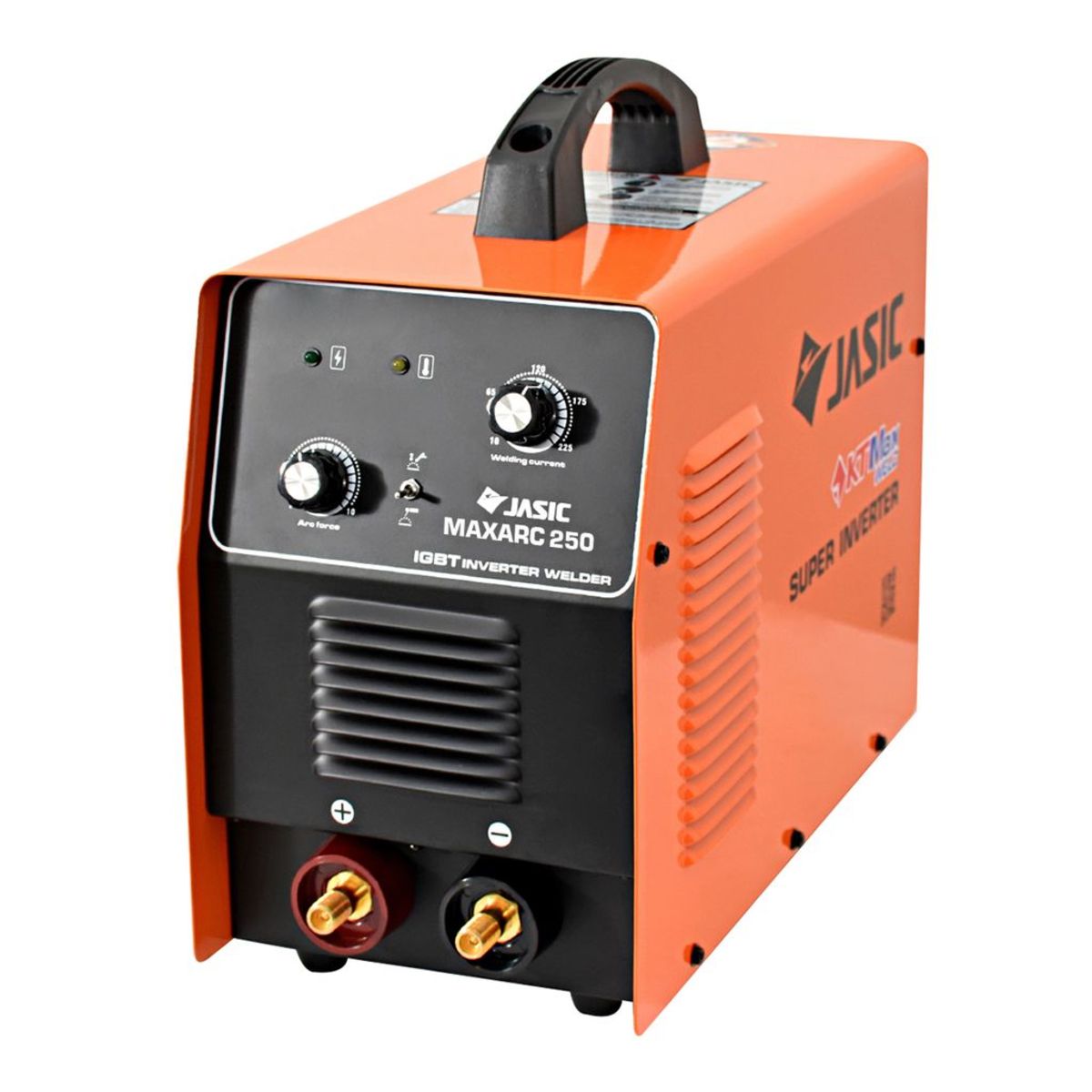 JASIC เครื่องเชื่อมอินเวิร์ทเตอร์ MMA รุ่น MAXARC250 กระแสไฟเชื่อม 10-250 แอมป์ แรงดันไฟ 220 โวลต์ ขนาดลวดที่ใช้ 1.6-4.0 มม. กระแสไฟในการเชื