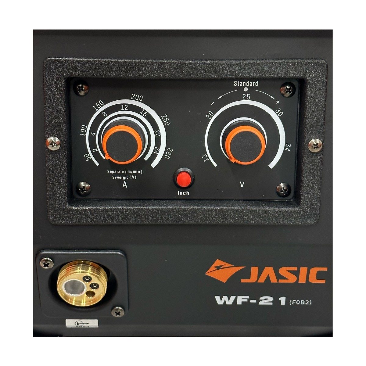 JASIC เครื่องเชื่อม MIG 60-270A (13-32V) ไฟ 3 เฟส 380 โวลต์ รุ่น MIG270FN253 มีระบบ MMA และ Lift TIG ระบบเช็คแก๊สและเช็คลวด ระบบป้องกัน IP21