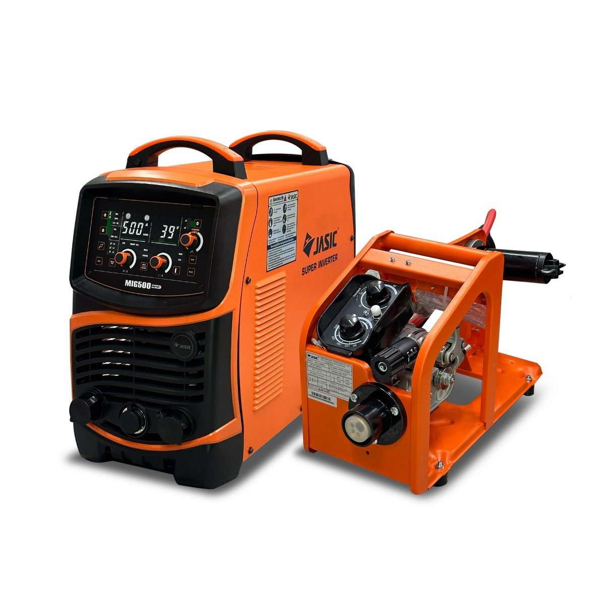 JASIC เครื่องเชื่อม MIG 50-500A (13-48V) ไฟ 3 เฟส 380 โวลต์ รุ่น MIG500N215 มีระบบ MMA และ Lift TIG ระบบเช็คแก๊สและเช็คลวด ระบบป้องกัน IP21S
