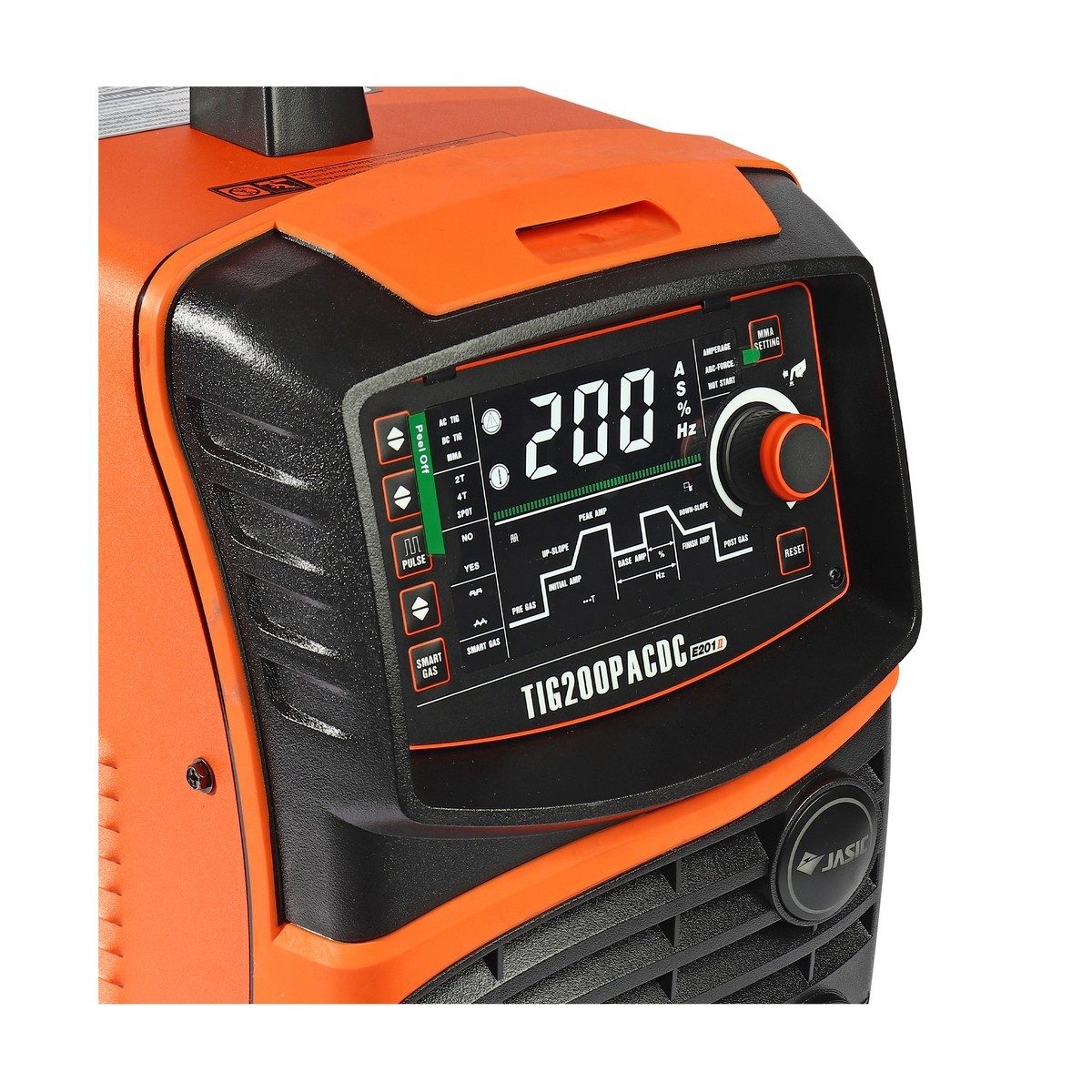 JASIC เครื่องเชื่อม TIG / MMA รุ่น TIG200PACDC E201II 1 เฟส 6 KVA TIG Pulse AC/DC ระบบป้องกัน IP21S (เจสิค)