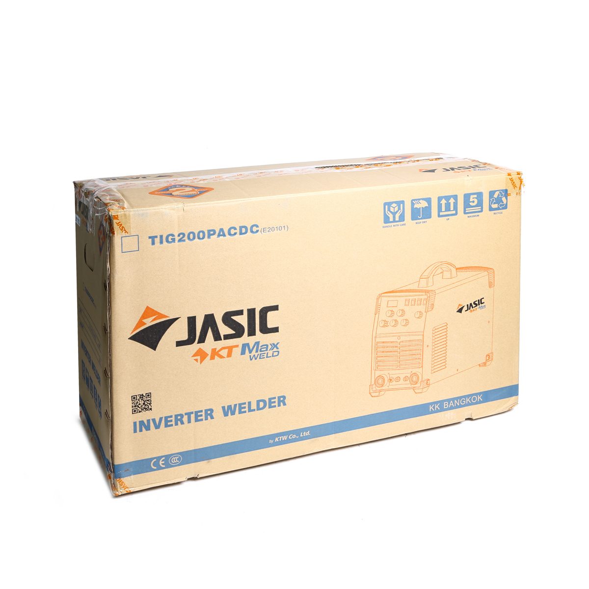 JASIC เครื่องเชื่อม TIG/MMA 200/160 แอมป์ รุ่น TIG200PACDC(E20101) ระบบ AC/DC แรงดันไฟ 1 เฟส 220 โวลต์ ระดับป้องกัน IP21S (เจสิค)