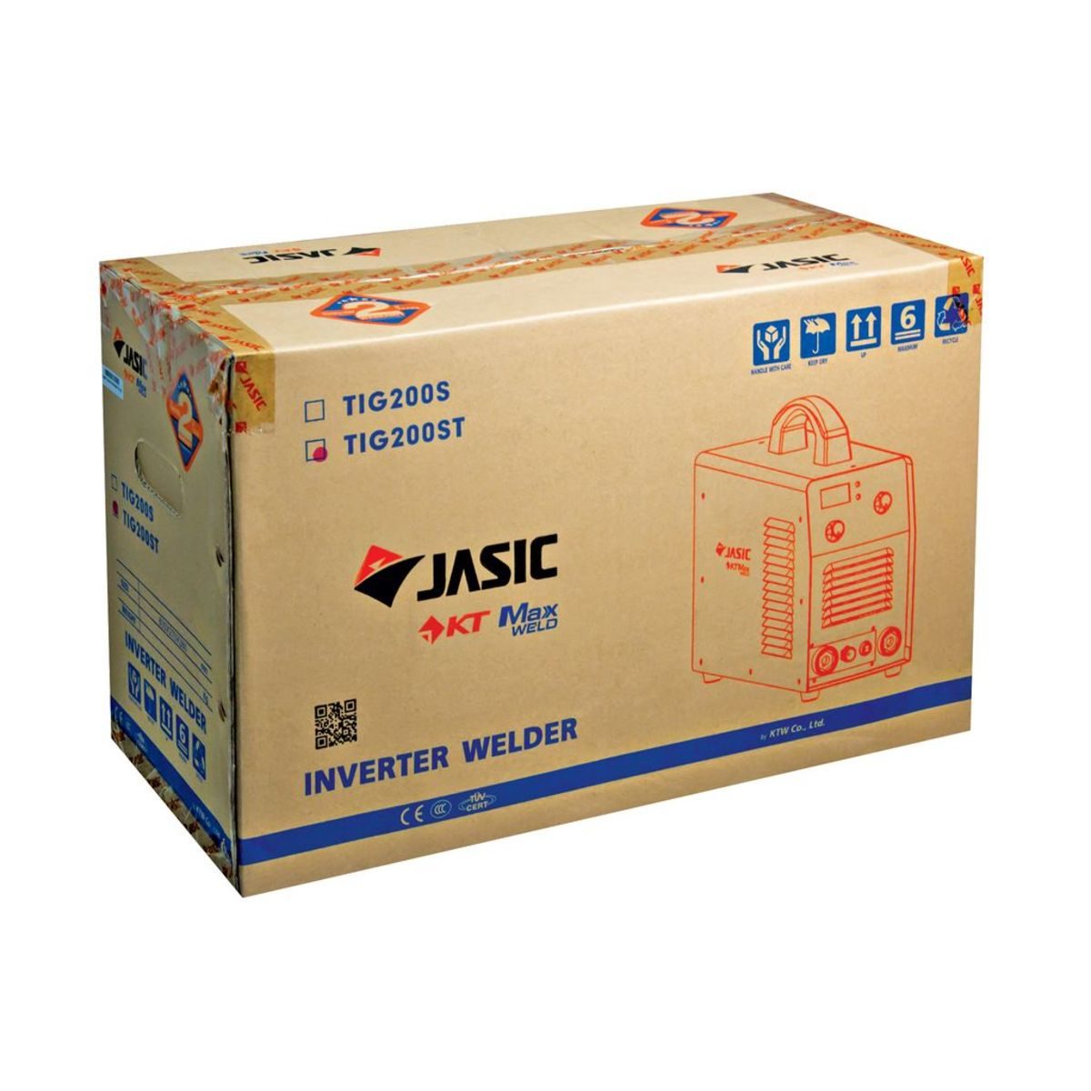 JASIC เครื่องเชื่อม TIG/MMA รุ่น TIG200ST กระแสเชื่อม TIG 200 แอมป์ กระแสเชื่อม MMA 180 แอมป์ แรงดันไฟ 220 โวลต์ กระแสไฟเชื่อมคงที่ สามารถเช
