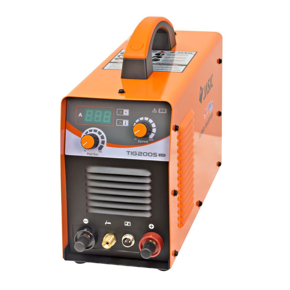 JASIC เครื่องเชื่อม รุ่น TIG200S กระแสเชื่อม 200 แอมป์ แรงดันไฟ 220 โวลต์ กำลังไฟฟ้าเข้า 6.3KVA กระแสไฟเชื่อมคงที่ สามารถเชื่อมเหล็กสแตนเลสไ