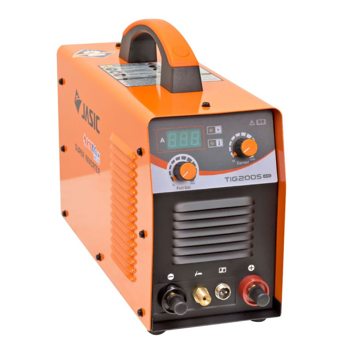 JASIC เครื่องเชื่อม รุ่น TIG200S กระแสเชื่อม 200 แอมป์ แรงดันไฟ 220 โวลต์ กำลังไฟฟ้าเข้า 6.3KVA กระแสไฟเชื่อมคงที่ สามารถเชื่อมเหล็กสแตนเลสไ