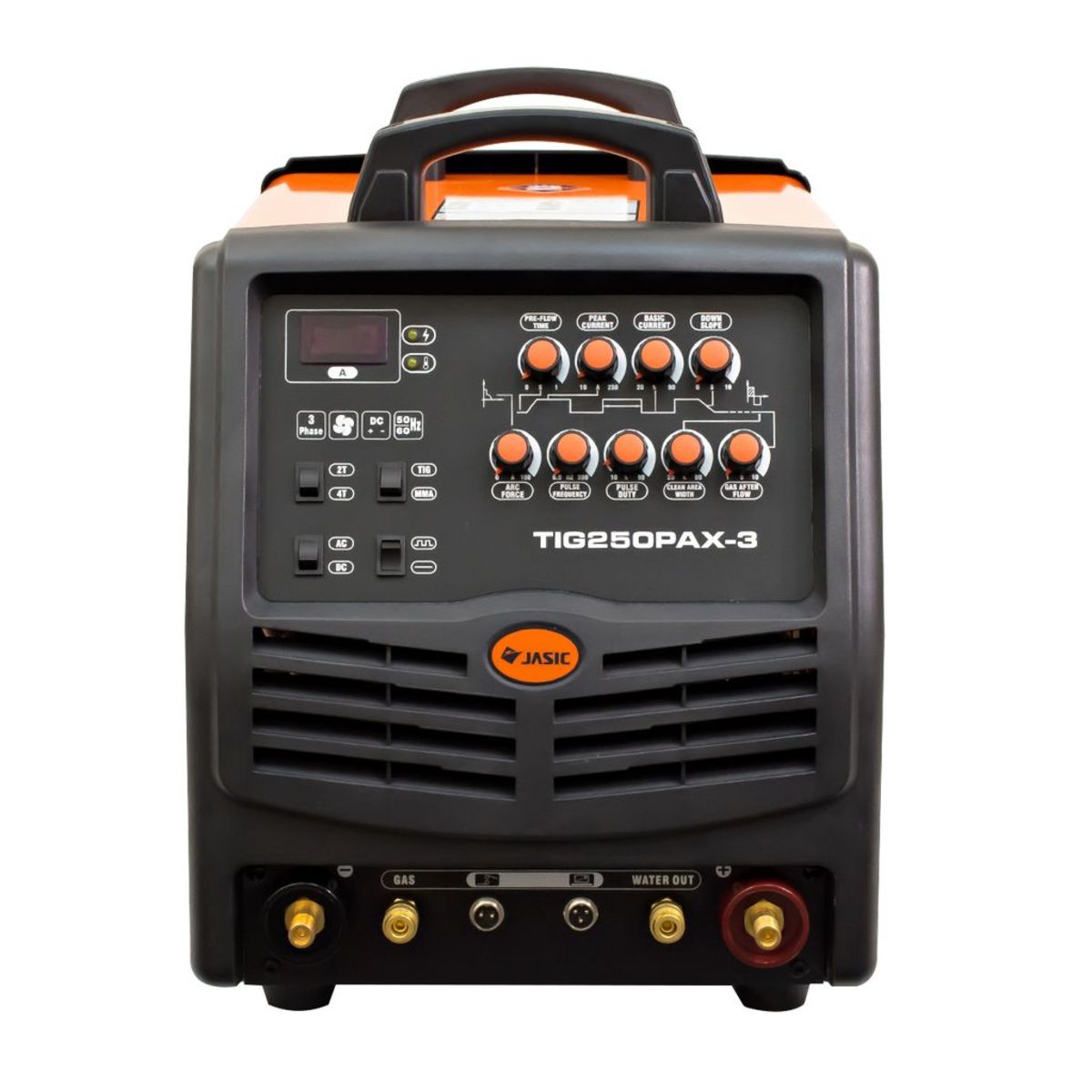 JASIC เครื่องเชื่อม TIG/MMA รุ่น TIG250-PAX3 แรงดันไฟ 380 โวลต์ กระแสไฟเชื่อม 12-250 แอมป์ ความหนาชิ้นงาน 0.5-12 มม. (เจสิค)