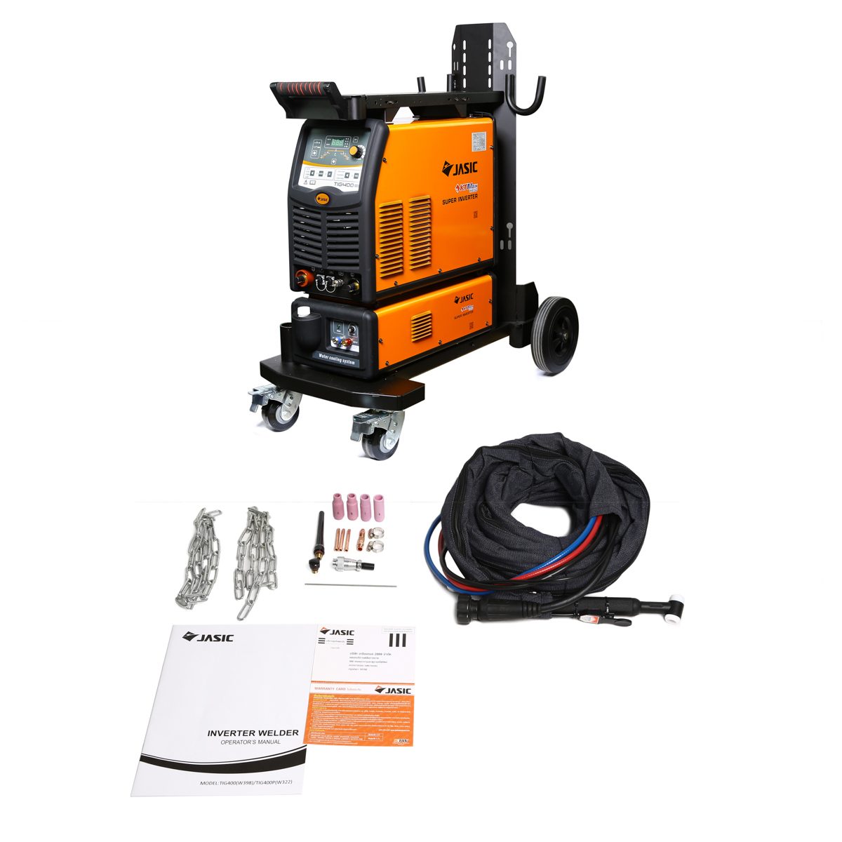 TIG400 W398+4L เครื่องเชื่อม+TROLLEY