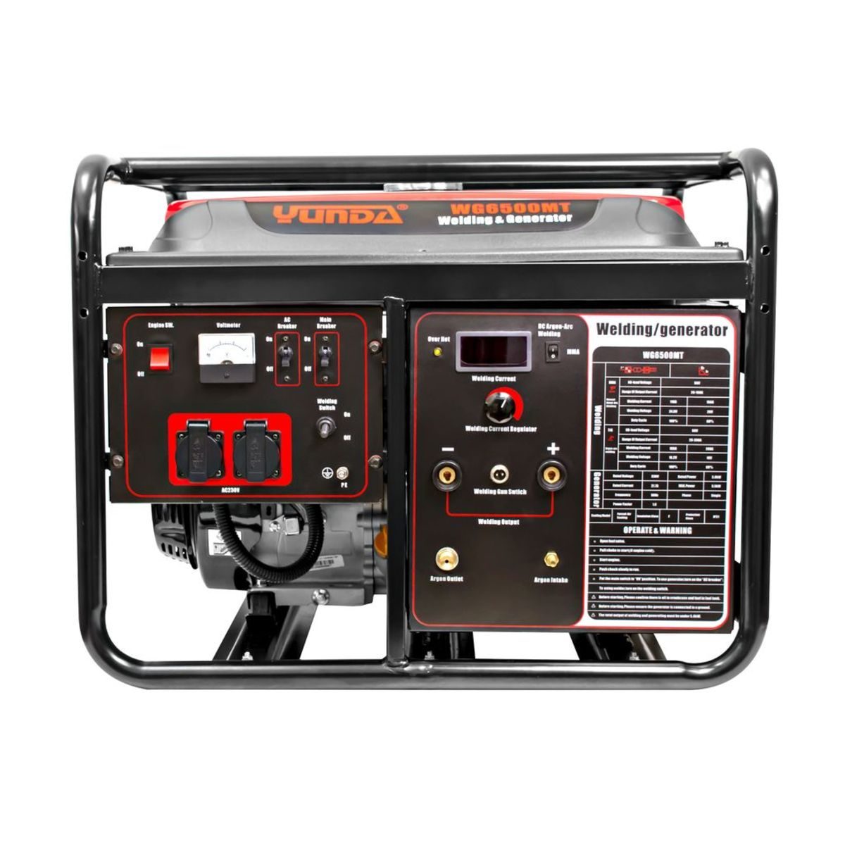 WG6500MTเครื่องเชื่อมปั่นไฟ(MMA/TIG) JC