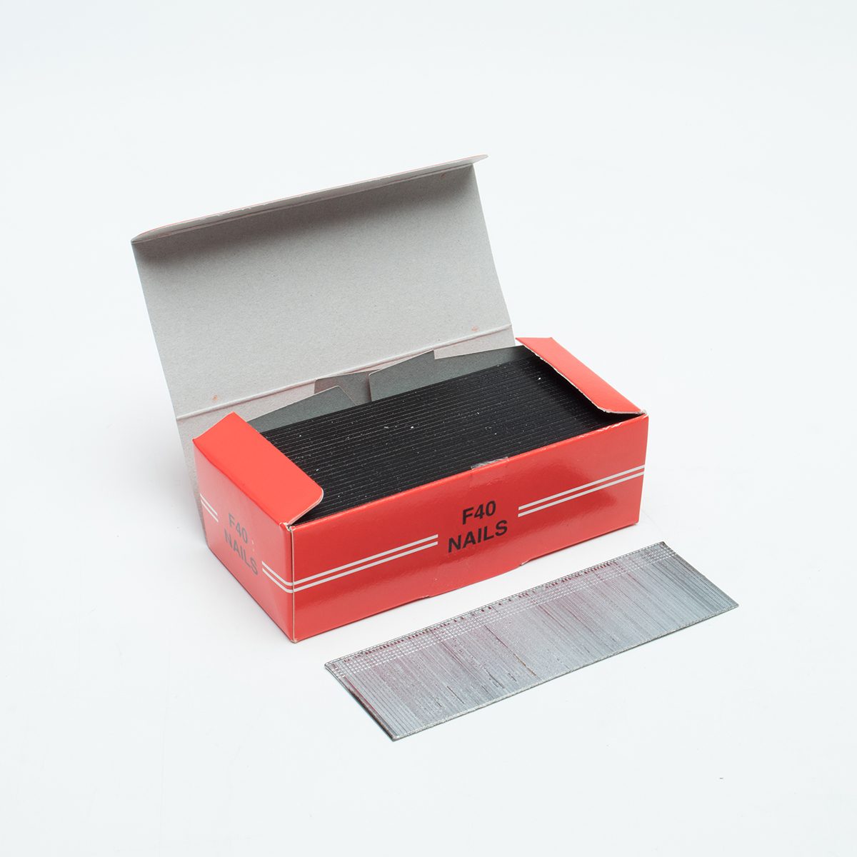 HI-UP ตะปูยิงขาเดียว ยาว 40 มม. รุ่น F-40 ใช้กับแม็กยิงตะปูลม รุ่น F30 และ F50 บรรจุ 5,000 ตัว/กล่อง (ไฮ-อัพ)