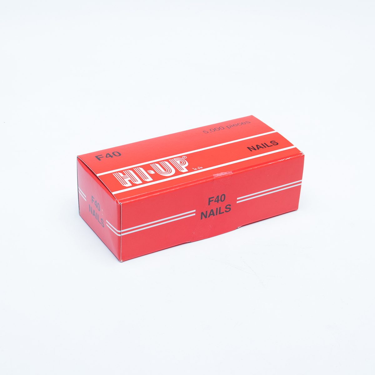 HI-UP ตะปูยิงขาเดียว ยาว 40 มม. รุ่น F-40 ใช้กับแม็กยิงตะปูลม รุ่น F30 และ F50 บรรจุ 5,000 ตัว/กล่อง (ไฮ-อัพ)