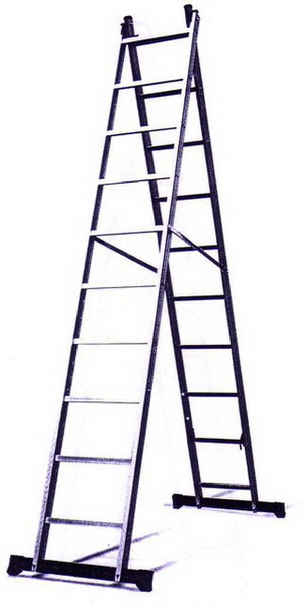 LD-SA-0212 บันไดกางปรับพาด 2 ตอน 12 ฟุต