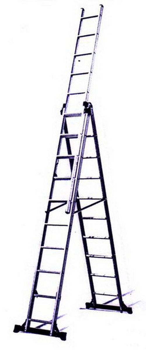 LD-SA-0312 บันไดกางปรับพาด 3 ตอน 12 ฟุต