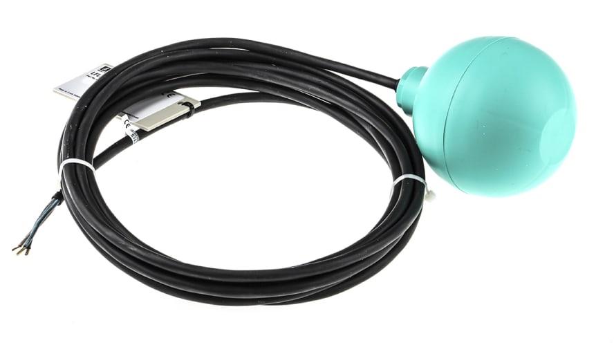 LFL2-BK-U-PUR5-EMS, Pepperl + Fuchs Horizontal Polypropylene Float Switch, Float, 5m Cable, Direct Load