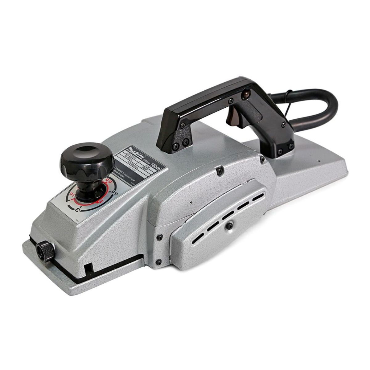 MAKITA กบไสไม้ไฟฟ้า ขนาด 5-3/8 นิ้ว (136 มม.) กำลังไฟ 960 วัตต์ รุ่น 1804N กบกินเนื้อไม้ลึก 3 มม. ความเร็วรอบตัวเปล่า 16,000 รอบ/นาที (มากีต