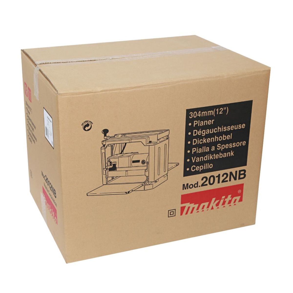 MAKITA กบแท่นไสไม้ ขนาด 304 มม. (12 นิ้ว) กำลังไฟ 1,650 วัตต์ รุ่น 2012NB ความเร็วรอบ 8,500 รอบ/นาที (มากีต้า)