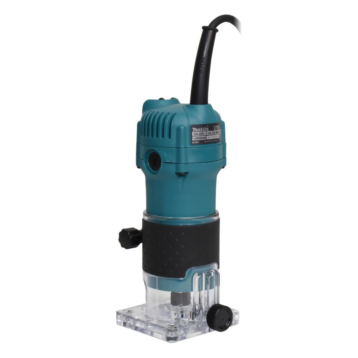 MAKITA เครื่องแกะลายไม้ ขนาด 1/4 นิ้ว (6 มม.) กำลังไฟ 530 วัตต์ รุ่น 3709 ความเร็วรอบ 30,000 รอบ/นาที (มากีต้า)
