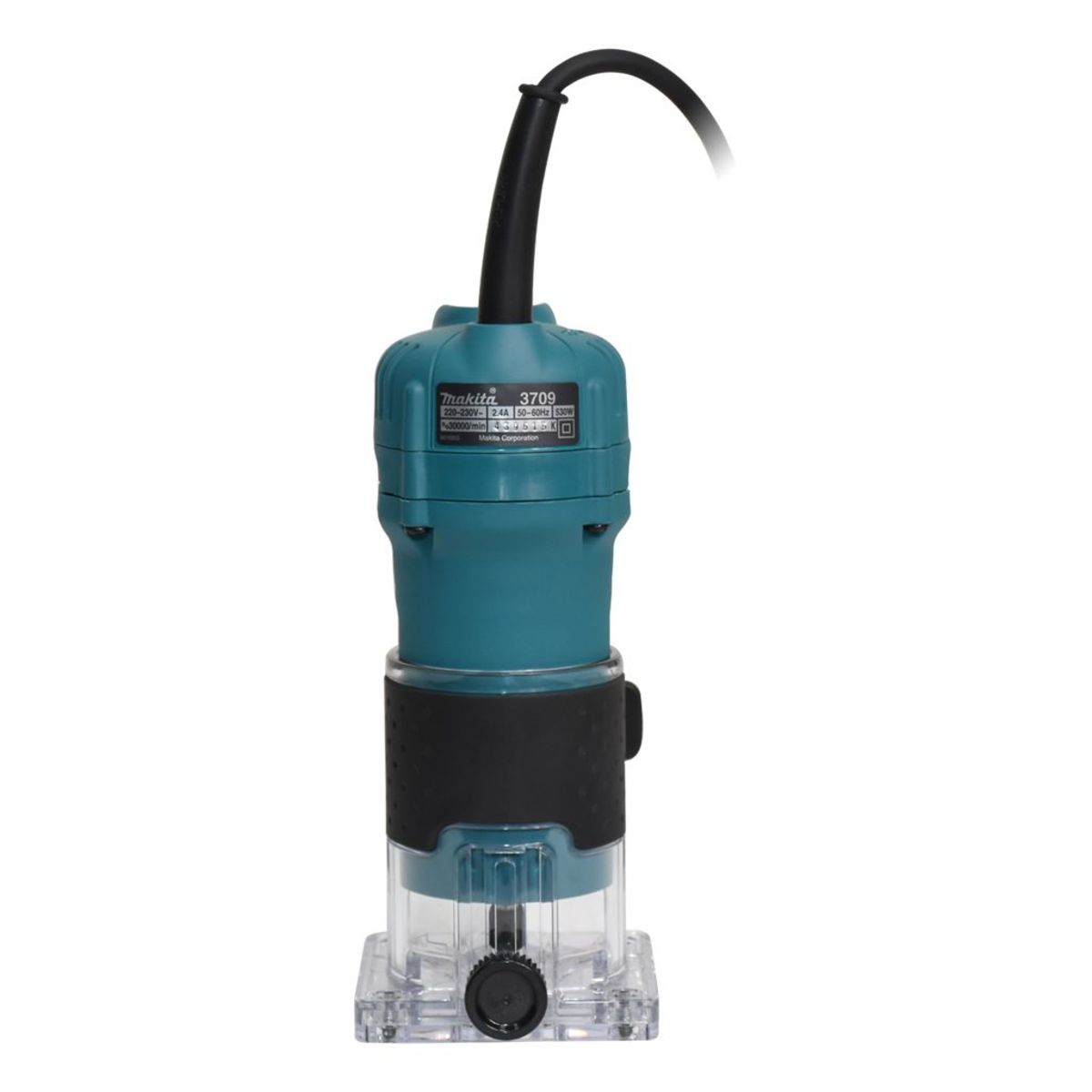 MAKITA เครื่องแกะลายไม้ ขนาด 1/4 นิ้ว (6 มม.) กำลังไฟ 530 วัตต์ รุ่น 3709 ความเร็วรอบ 30,000 รอบ/นาที (มากีต้า)