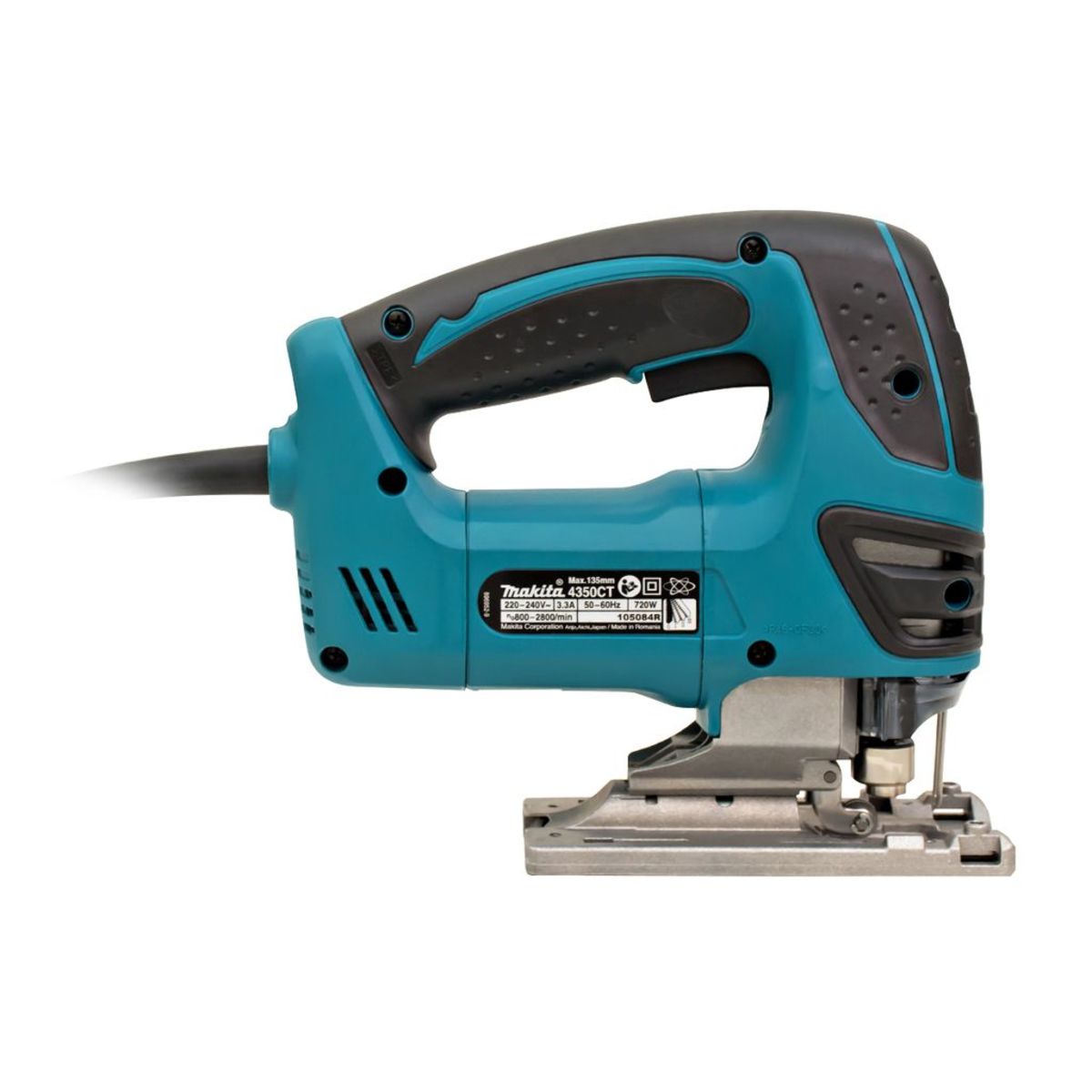 MAKITA เลื่อยจิ๊กซอว์ปรับรอบ B-TYPE กำลังไฟ 720 วัตต์ รุ่น 4350CT ความยาวช่วงชัก 26 มม. ความเร็วช่วงชัก 800-2,800 จังหวะ/นาที มีเทคโนโลยี AV