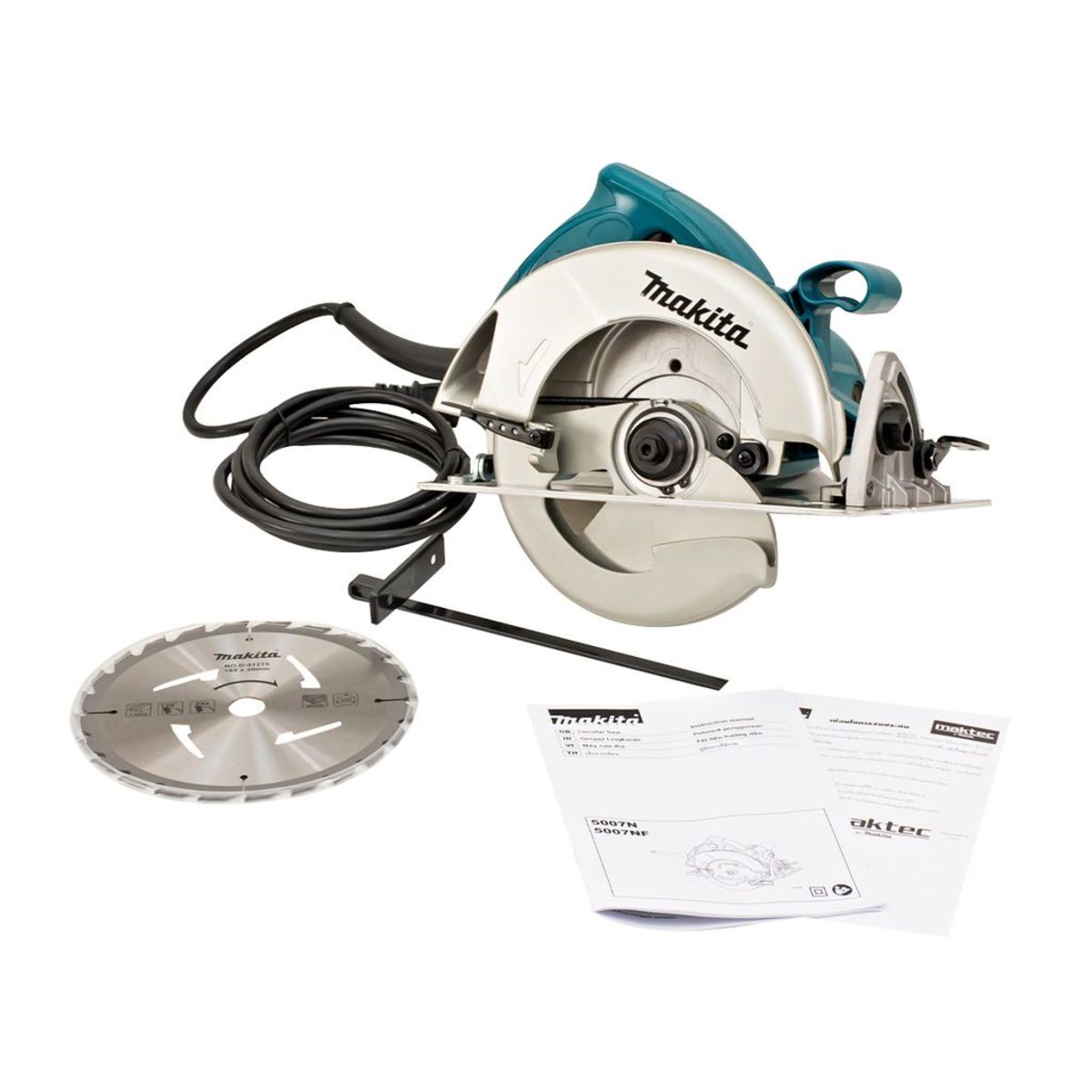 MAKITA เลื่อยวงเดือน ขนาด 7 นิ้ว (185 มม.) กำลังไฟ 1,800 วัตต์ รุ่น 5007NF ความเร็วรอบ 5,800 รอบ/นาที มีไฟ LED (มากีต้า)
