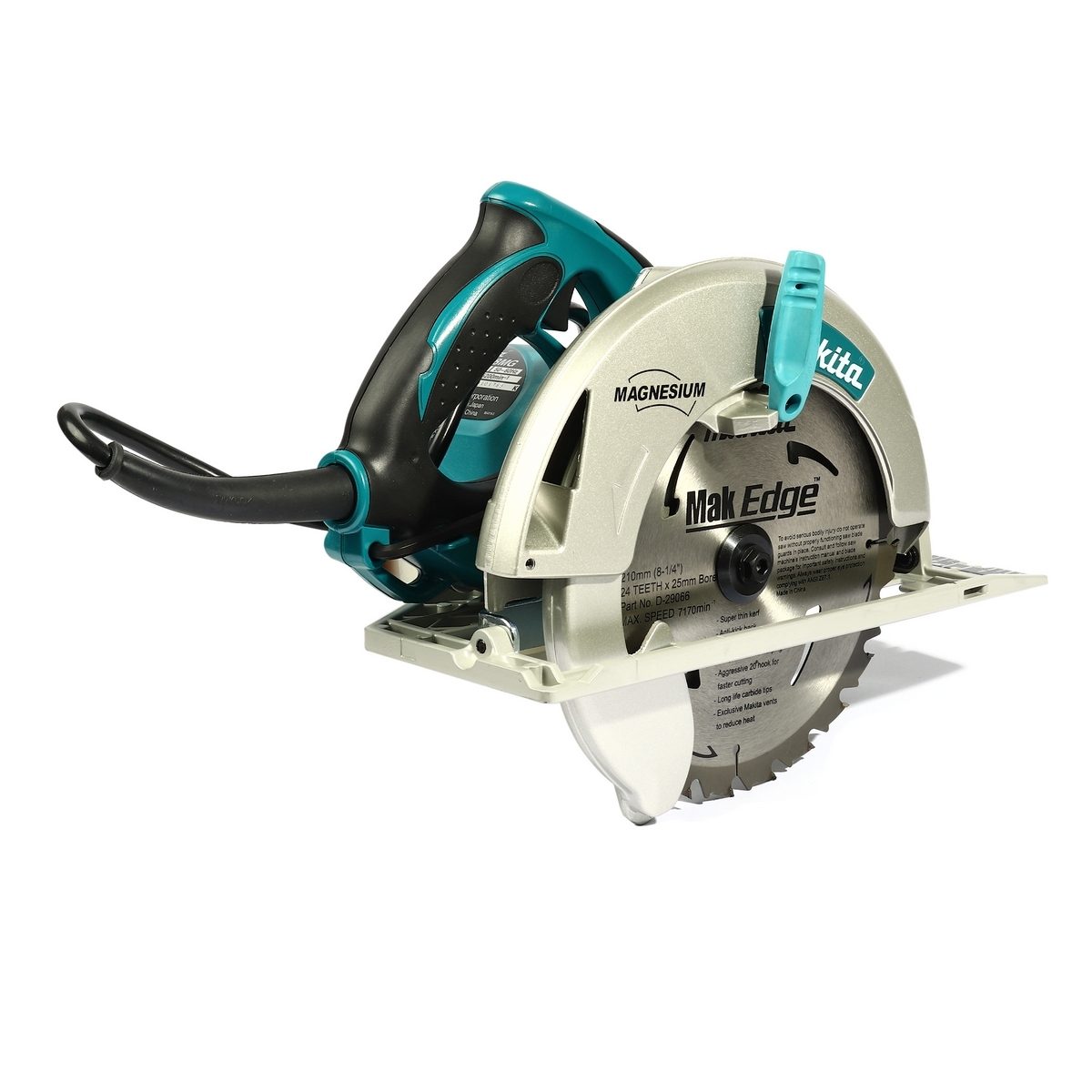 MAKITA เลื่อยวงเดือน ขนาด 8-1/4 นิ้ว (210 มม.) กำลังไฟ 1,800 วัตต์ รุ่น 5008MG ความเร็วรอบ 5,200 รอบ/นาที มีระบบกำจัดฝุ่น ไฟ LED ฉนวนสองชั้น