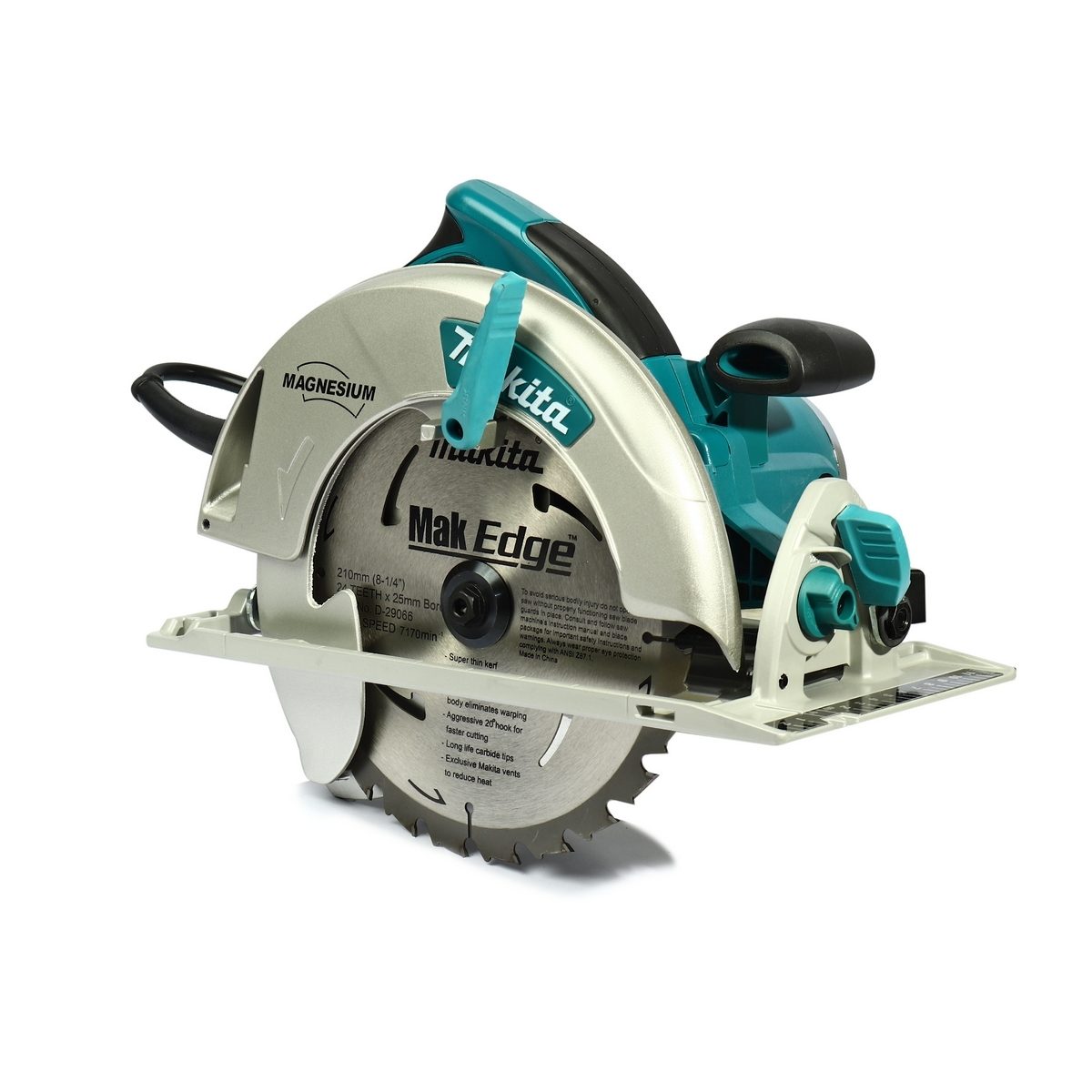 MAKITA เลื่อยวงเดือน ขนาด 8-1/4 นิ้ว (210 มม.) กำลังไฟ 1,800 วัตต์ รุ่น 5008MG ความเร็วรอบ 5,200 รอบ/นาที มีระบบกำจัดฝุ่น ไฟ LED ฉนวนสองชั้น