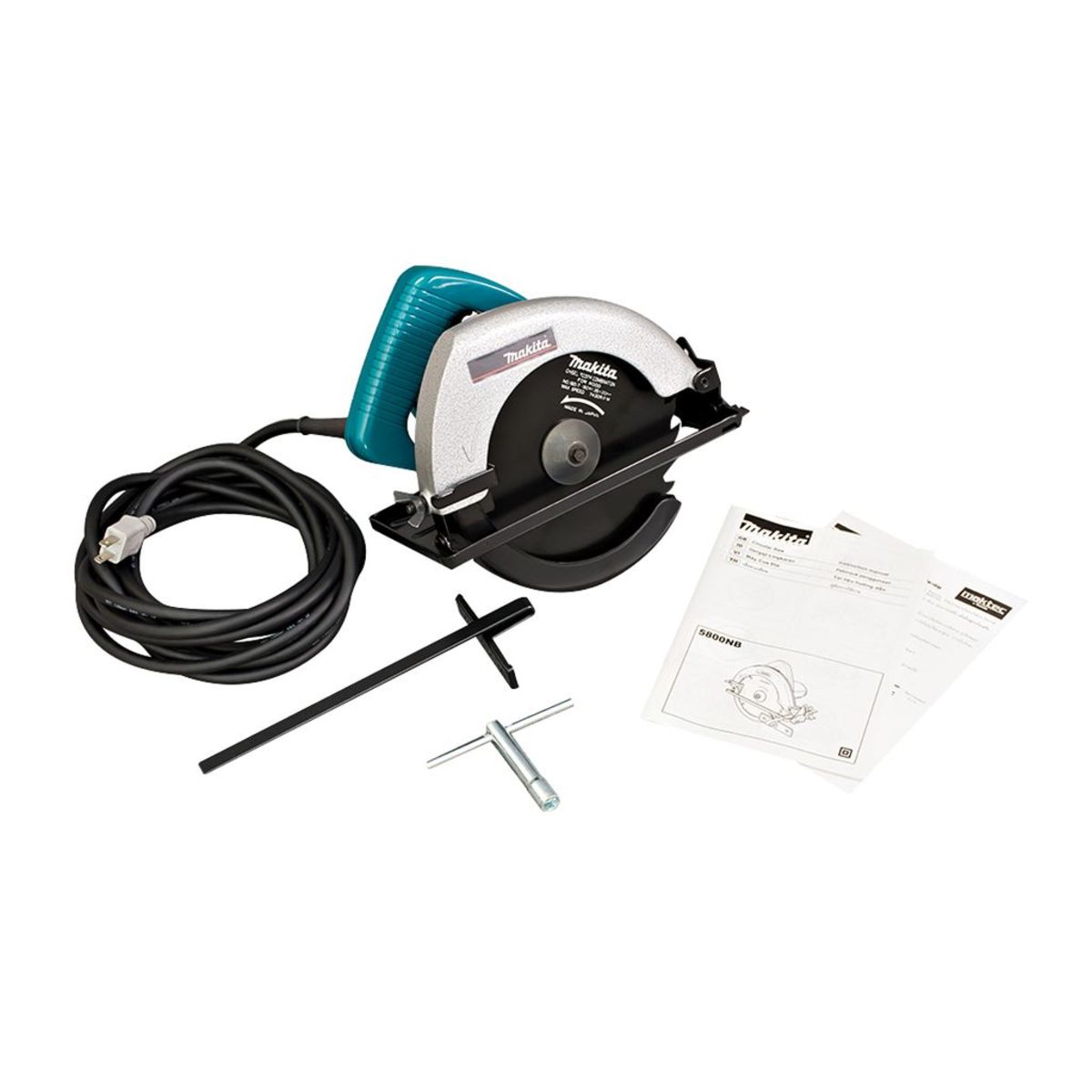 MAKITA เลื่อยวงเดือน ขนาด 7-1/8 นิ้ว (180 มม.) กำลังไฟ 900 วัตต์ รุ่น 5800NB ความเร็วรอบตัวเปล่า 4,500 รอบ/นาที (มากีต้า)
