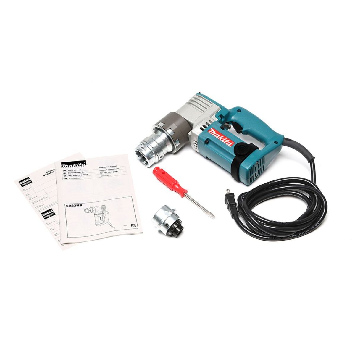 MAKITA เครื่องขันน็อตตัดปลายไฟฟ้า กำลังไฟ 1,330 วัตต์ รุ่น 6922NB แรงบิดสูงสุด 804 นิวตันเมตร มีฉนวนสองชั้น กล่องสามารถพกพาได้ (มากีต้า)