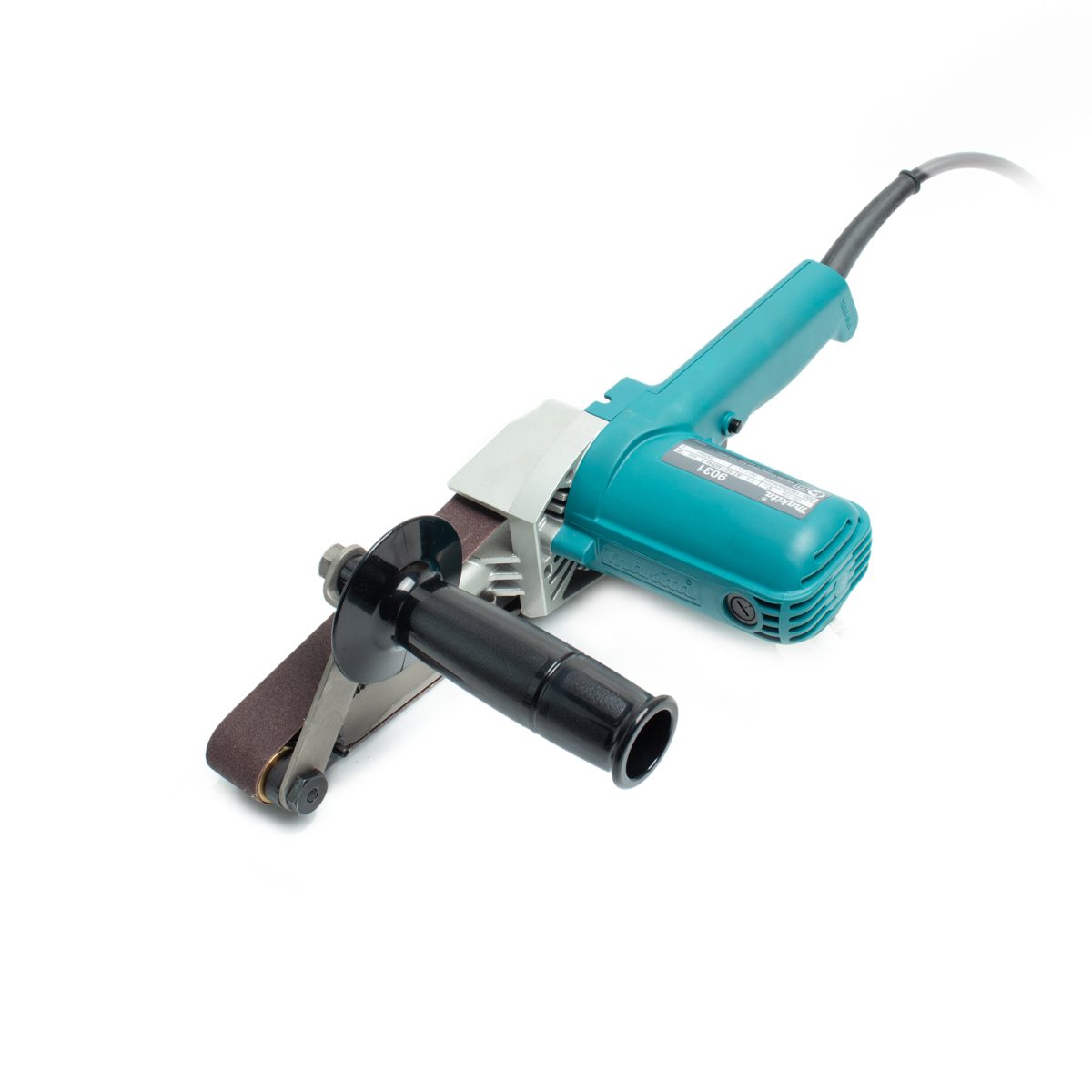 MAKITA เครื่องขัดกระดาษทรายสายพาน ขนาด 1-3/16 X 21 นิ้ว กำลังไฟ 550 วัตต์ รุ่น 9031 สายพานปรับความเร็วได้ ฉนวนสองชั้น มีระบบกำจัดฝุ่น (มากีต