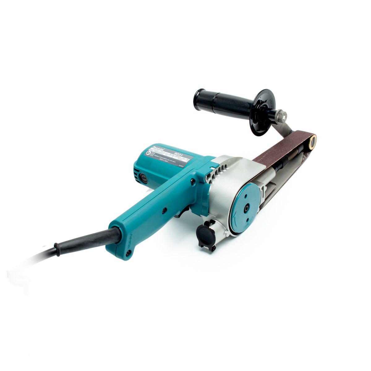 MAKITA เครื่องขัดกระดาษทรายสายพาน ขนาด 1-3/16 X 21 นิ้ว กำลังไฟ 550 วัตต์ รุ่น 9031 สายพานปรับความเร็วได้ ฉนวนสองชั้น มีระบบกำจัดฝุ่น (มากีต